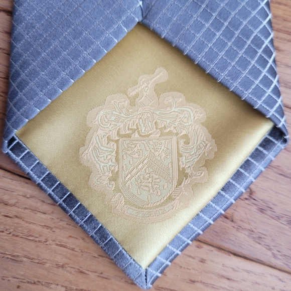 Donald Trump Tie Gold Signature Collection Silk Necktie Tie Silver Diamond 58" - Picture 7 of 14